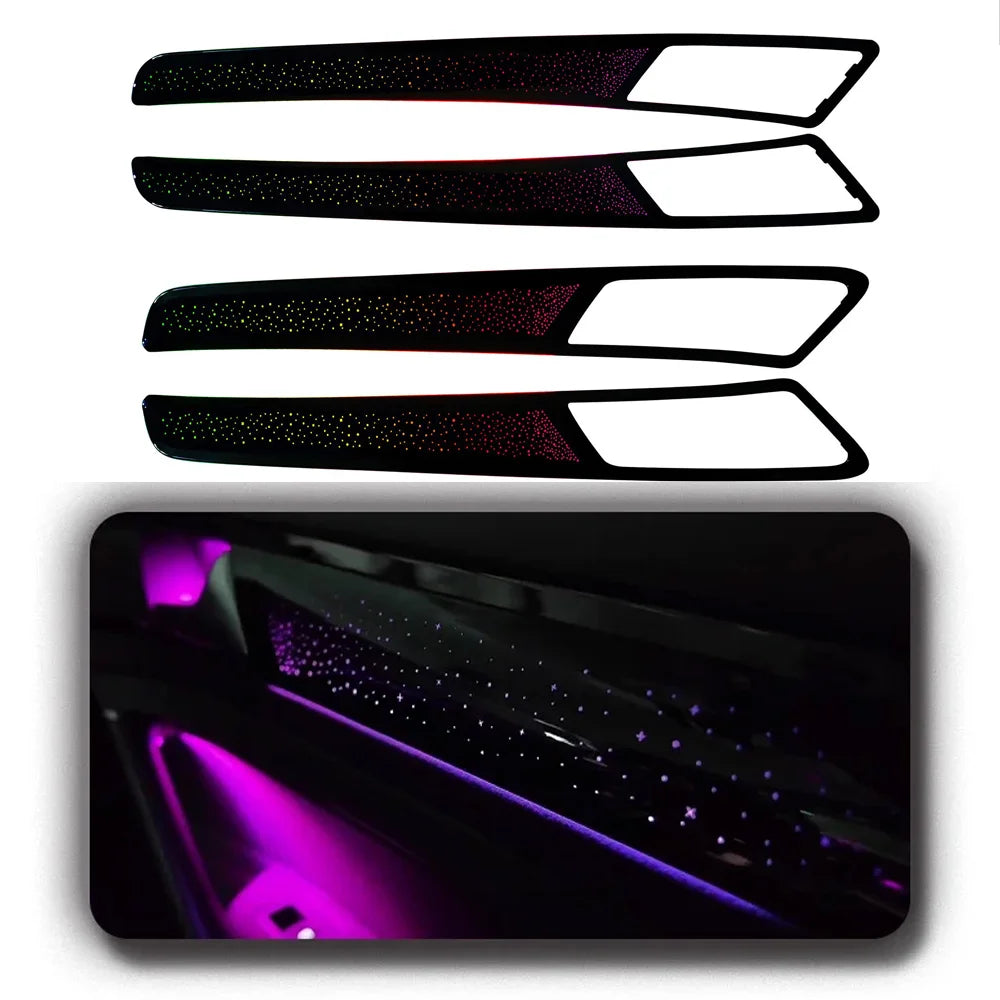 64 Color Car Interior Ambient Lighting For Volkswagen Golf 7 MK7 2014-2020 Starry Sky Style Auto LED Light Kit For Upgrade