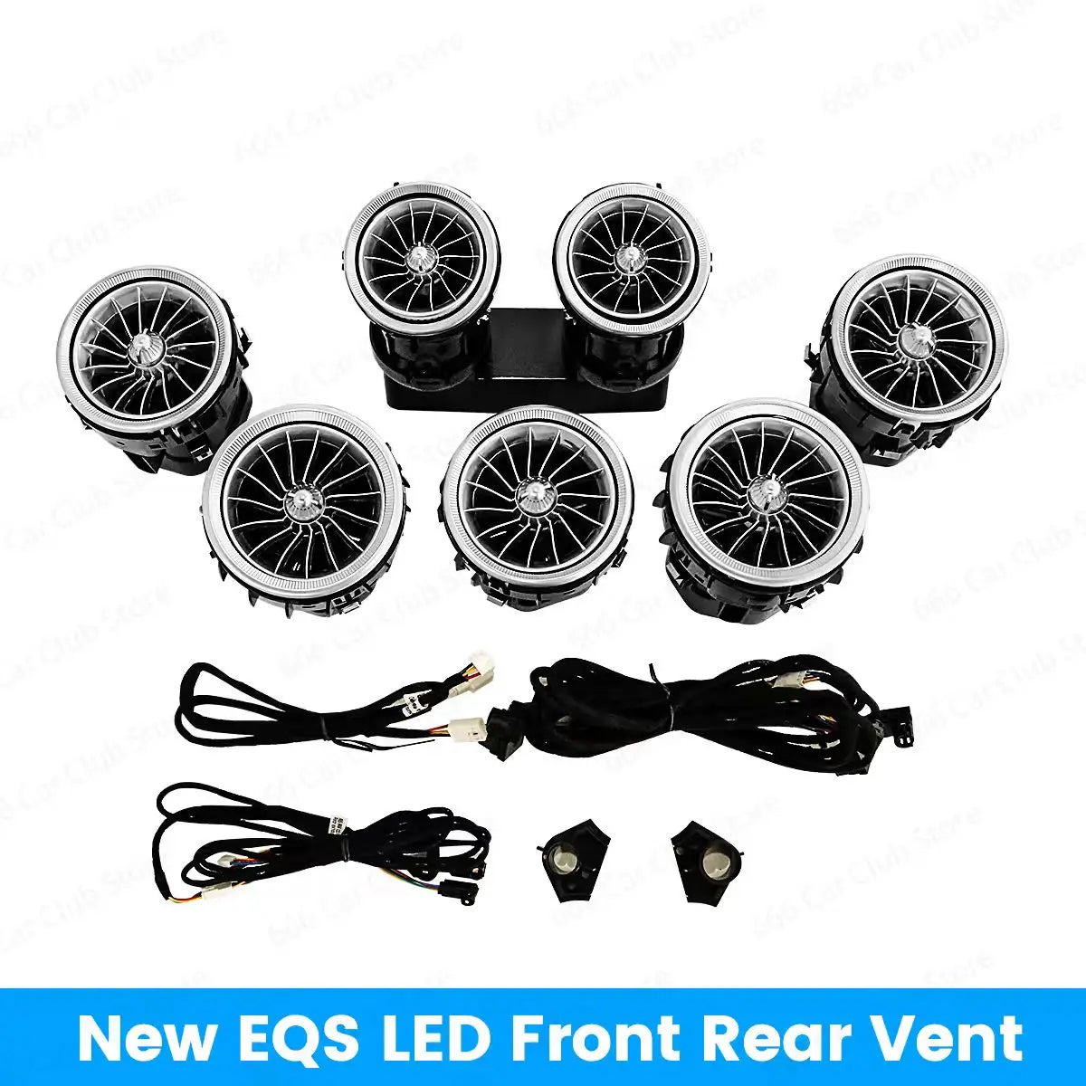 New 3/64 Color EQS LED Air Vents for Mercedes Benz W205 GLC X253 W213 W464 W117 W176 X156 W206 W167 Interior Lighting Upgrade