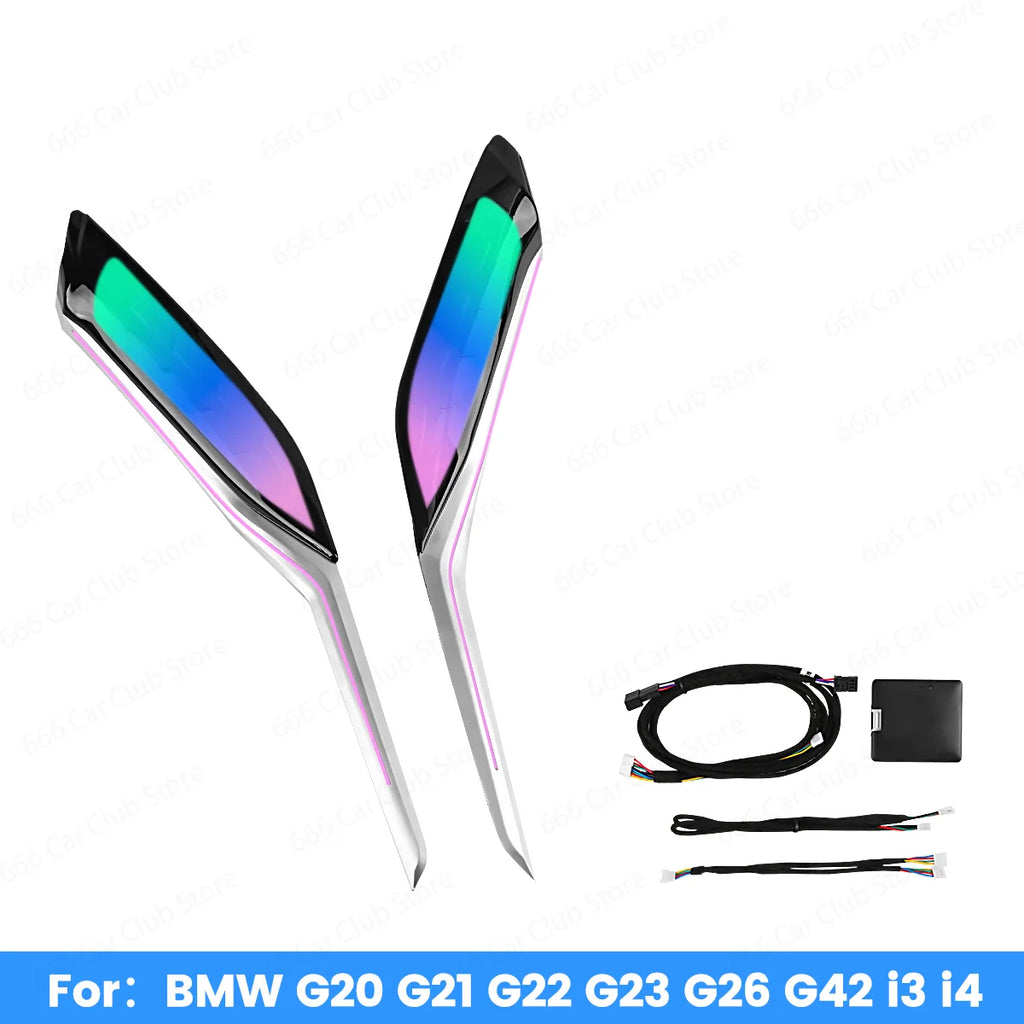 LED Crystal Saddle Light for BMW 3 4 Series G20 G22 M3 M4 - Center Console Lighting Upgrade Original car 11 Color Ambient Light