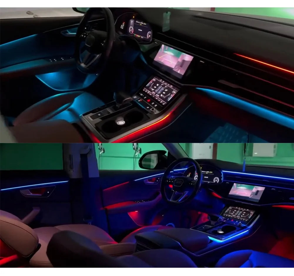 Ambient Light for Audi Q8 2019-2024 environmental Backlight Atmosphere Lamp Kit Symphony Interior LED Lighting Accessories