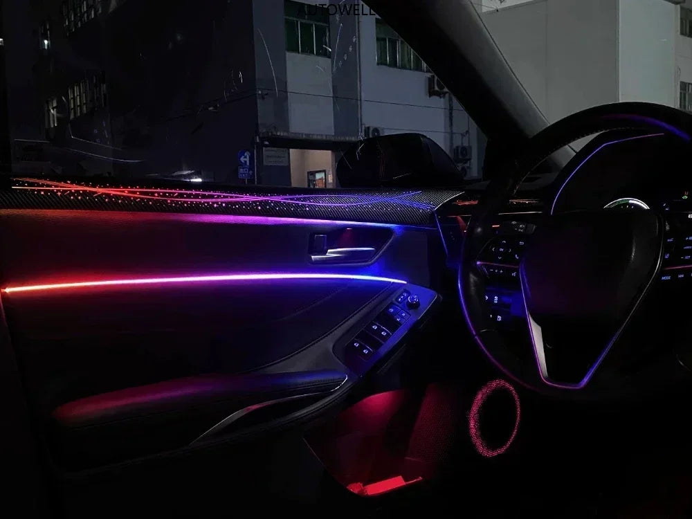 LED Car Ambient light For Toyota Avalon 2019-2025 Star Rain Rainbow Kit Dynamic Ambient Lamp Original 1:1 Mold Kit APP Control