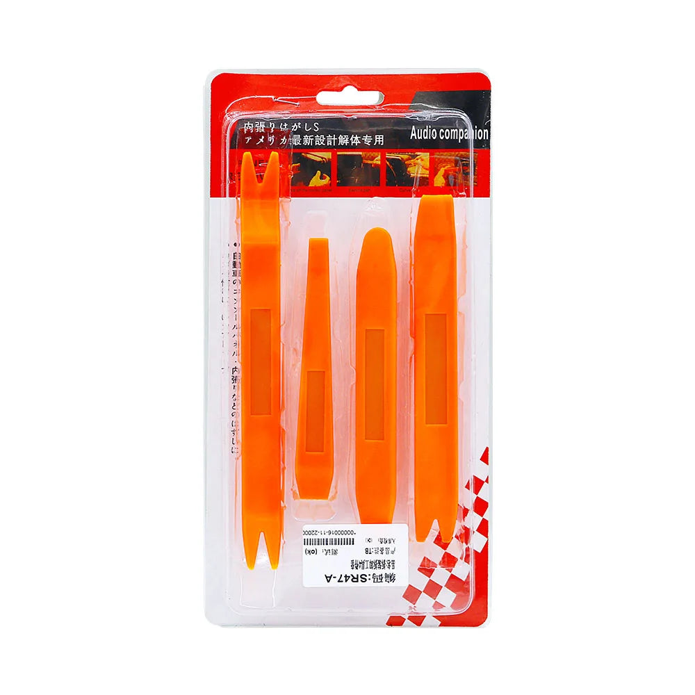 2026 newest Plastic Car Radio Door Clip Panel Trim Dash Audio Removal Pry Tool Repairing 4Pcs 1 set