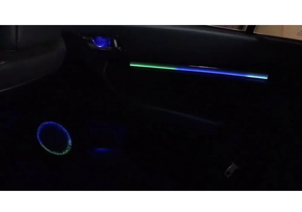 For Toyota Reiz MARK X 2010-2017 Dynamic Rainbow Kit Upgrade and Modify LED Dynamic Magic Color Ambient Lamp Button APP control