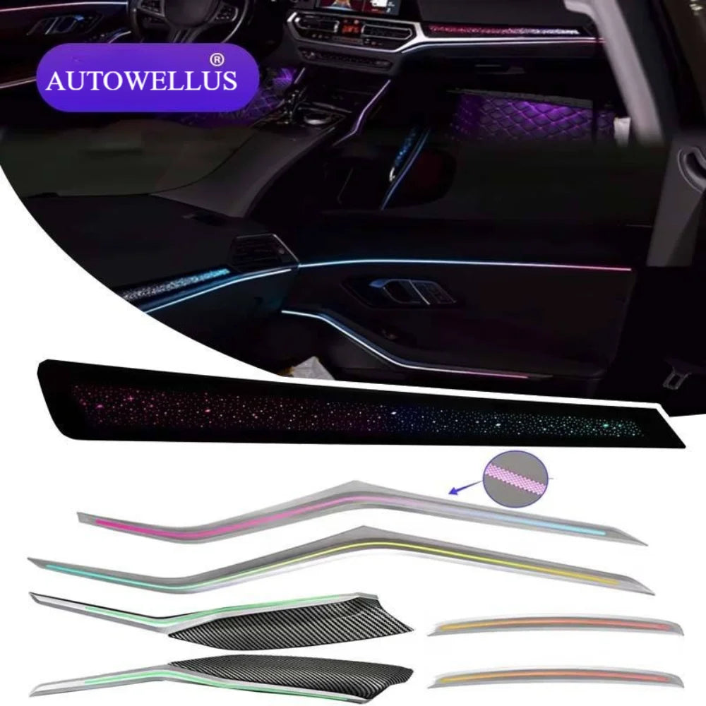 64-Color Upgrade Car LED Ambient Light for BMW 3 Series G20 2020-2022 Interior Atmosphere Lighting12V LED Lights Bar