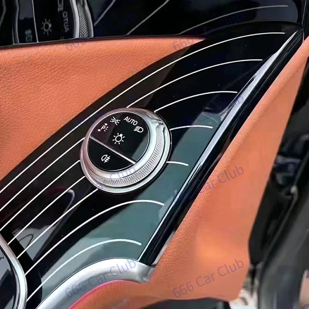 Car Interior Decorativea Panel For Mercedes Benz W223 S450 S500 S480 S Class Maybach Car Door Instrument Piano Paint Style Cover
