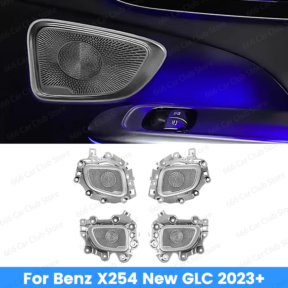 No Light Audio Speaker Door Loudspeaker Panel Cover Compatible with Mercedes Benz GLC X254 C Class - Vehicle Interior Accessory