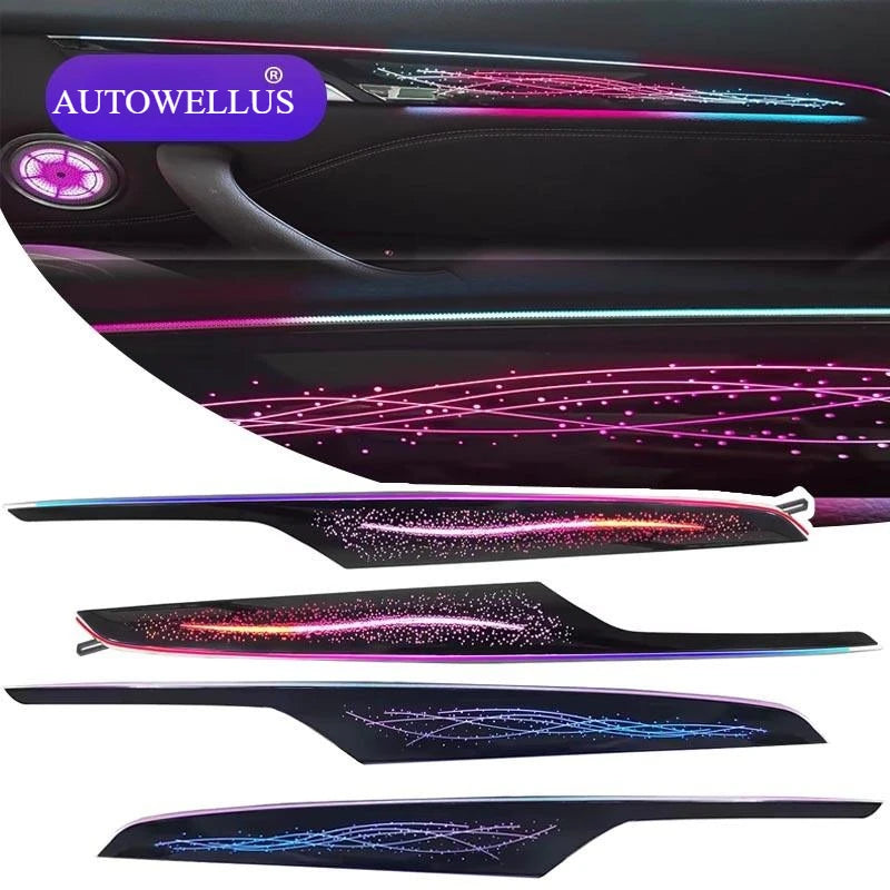 Starry Sky Ribbon Style Car Ambient Light for BMW X1 X2 F48 F49 2016-2022 Atmosphere Lighting Auto Decoration Accessories