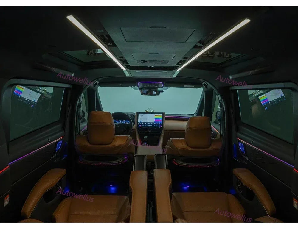 Auto AccessariesLHD/RHD For Toyota Alphard/VELLFIRE 40 Series 2023+ Dynamic Color Complete Set Of Interior Ambient Lights Led D