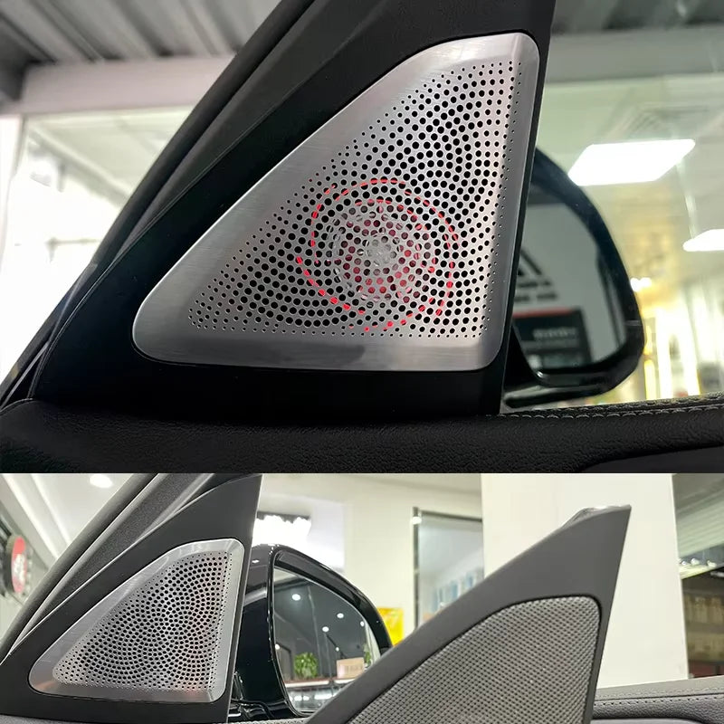 shining LED For BMW G06 X6 F86 MX6 Front Rear Door Glow Tweeter Cover Luminous Night Lighting Trim speaker Audio Speaker Horn