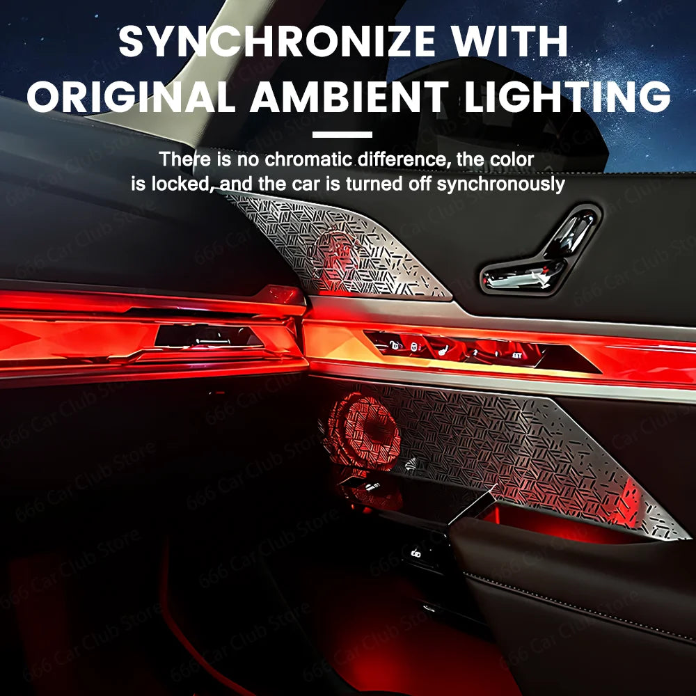 11 Colors LED Speaker Cover for BMW New 7 Series G70 I7 - Enhance Your Car's Audio Cover Ambient lighting ﻿