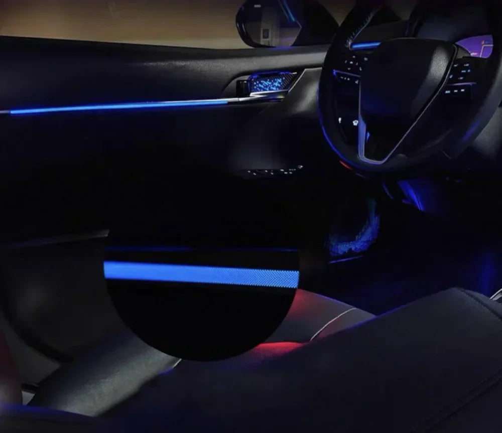 Auto Interior Light RHD Kit 64-color LED Car Ambient Light Trim Accessory Specifically for Toyota Camry 2018-2023 RHD Models