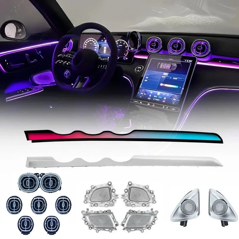 For Mercedes Benz C-Class W206 2022-2025 Car Interior The Passenger Side Dynamic Light And Shadow Environment Lighting Kit