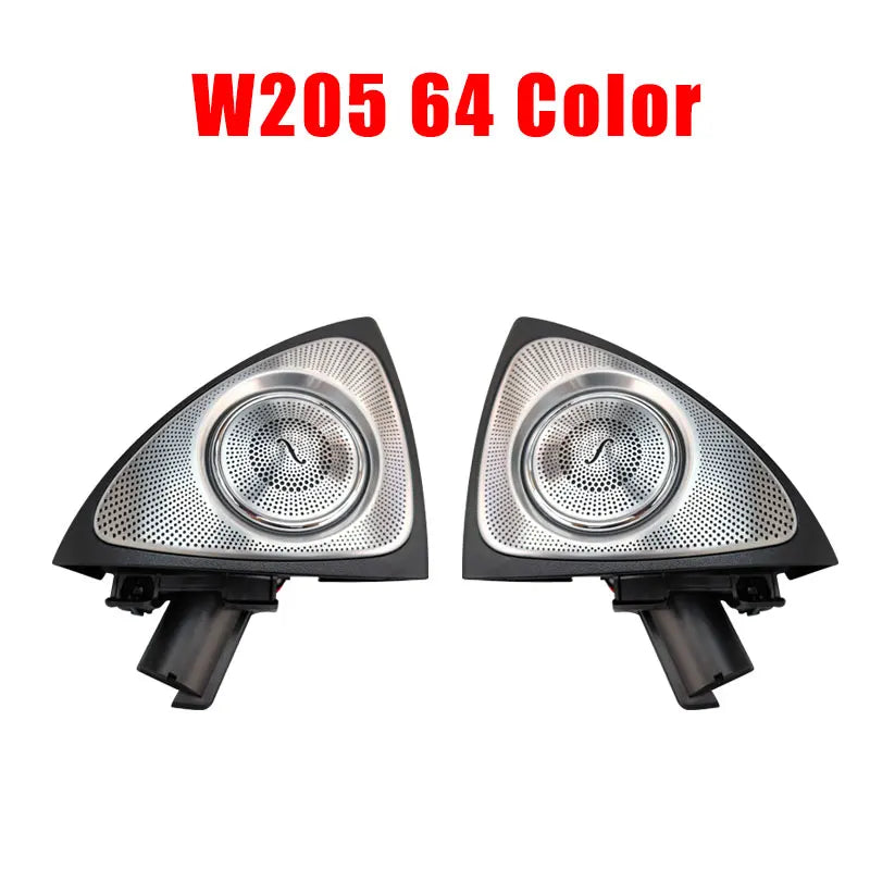 64 Color 3D Rotating Tweeter For Mercedes Benz C GLC E S W205 W213 W222 X253 W177 RGB LED Light Car Speaker Horn Refit