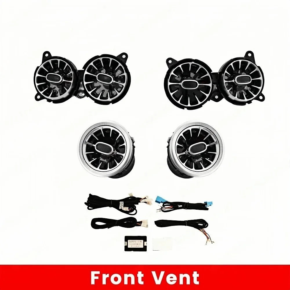 7/64 colors For Benz W222 S-Class S400 S450 Ambient Light 4D Rotary Speaker Atmosphere Lamp Air Vent Tweeter Car Interior Light