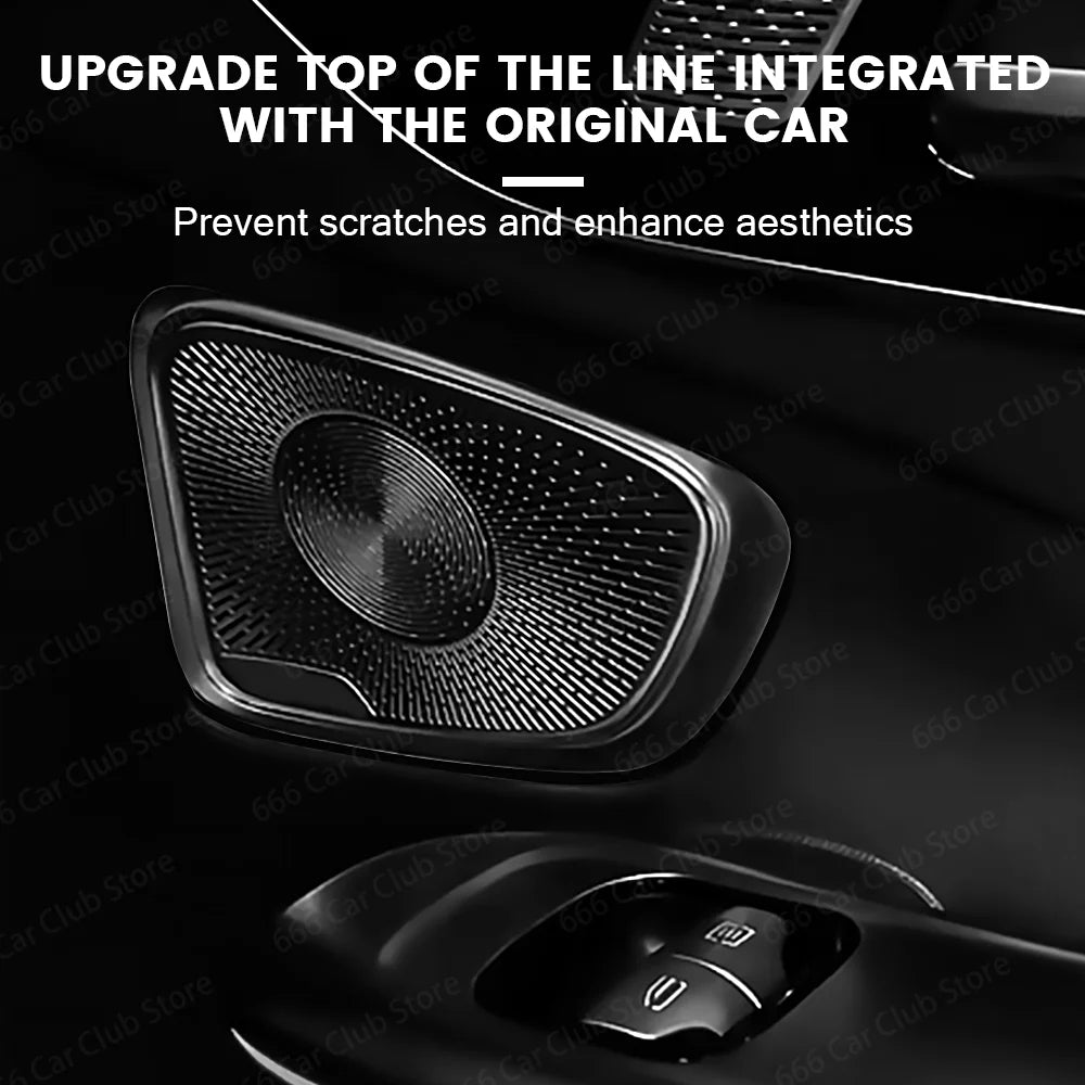 No Light Audio Speaker Door Loudspeaker Panel Cover Compatible with Mercedes Benz GLC X254 C Class - Vehicle Interior Accessory
