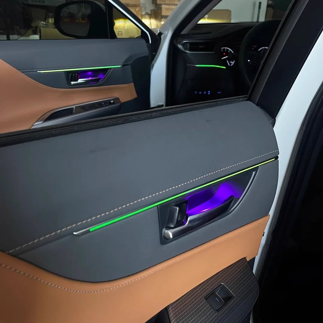 Upgraded 12V 3-5W Car Interior 64 Color Ambient Light For Toyota Harrier/Veloz LED Dynamic Symphony Atmospheric Light Kit