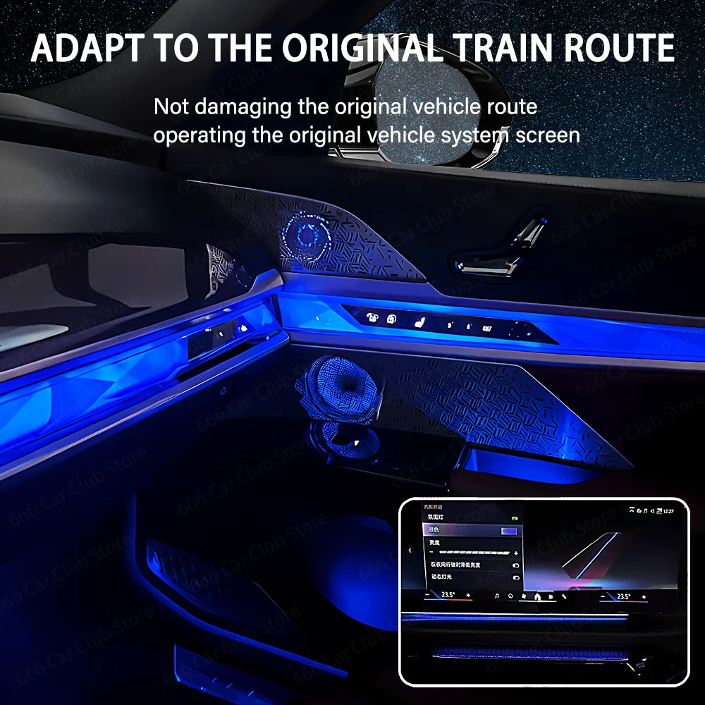 11 Colors LED Speaker Cover for BMW New 7 Series G70 I7 - Enhance Your Car's Audio Cover Ambient lighting ﻿