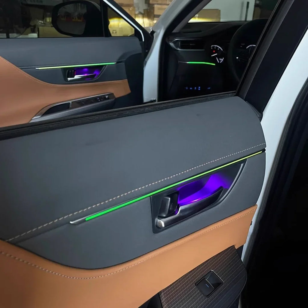 Upgraded 12V 3-5W Car Interior 64 Color Ambient Light For Toyota Harrier/Veloz LED Dynamic Symphony Atmospheric Light Kit