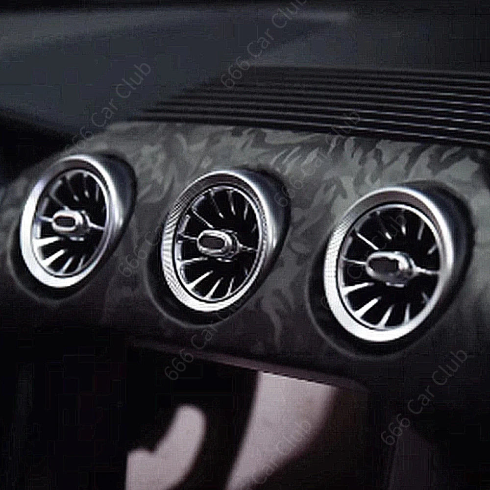 256 Colour LED Vent Decorative lamp For Ford Mustang 2015-2023 Bluetooth APP Control Car Air Turbine Outlet Nozzle Ambient light