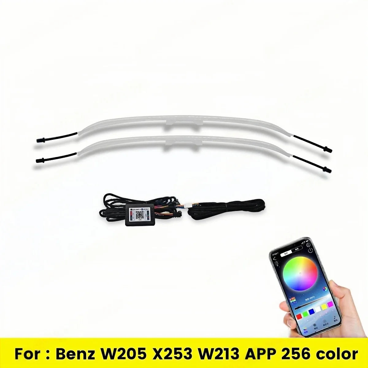 64/256 Colors LED Seat Back Lamp Backrest Ambient Light For Mercedes Benz C-Class W205 W206 GLC X253 X254 E-Class W213