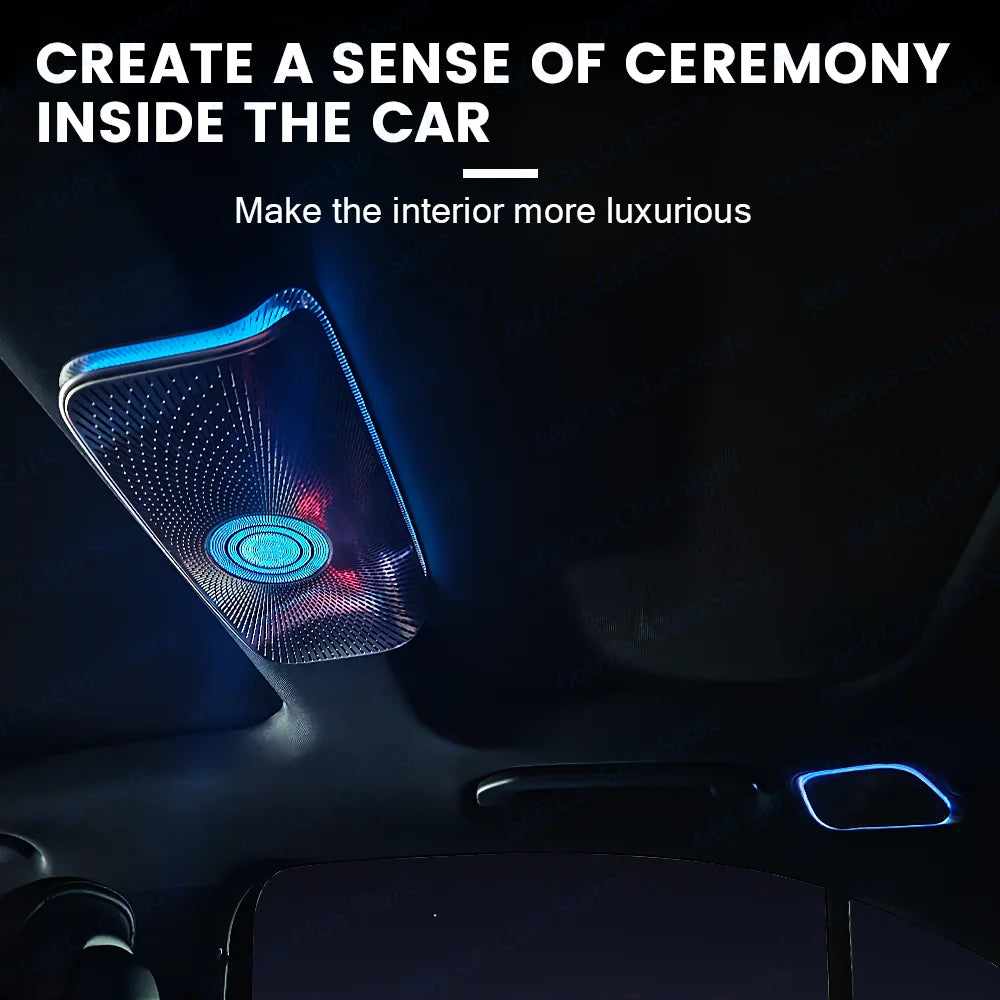 Original 64 Colours Car Roof Surround Speaker For Mercedes-Benz C-Class W206 X254 GLC Car LED Speaker Cover 3 Piece Set Part