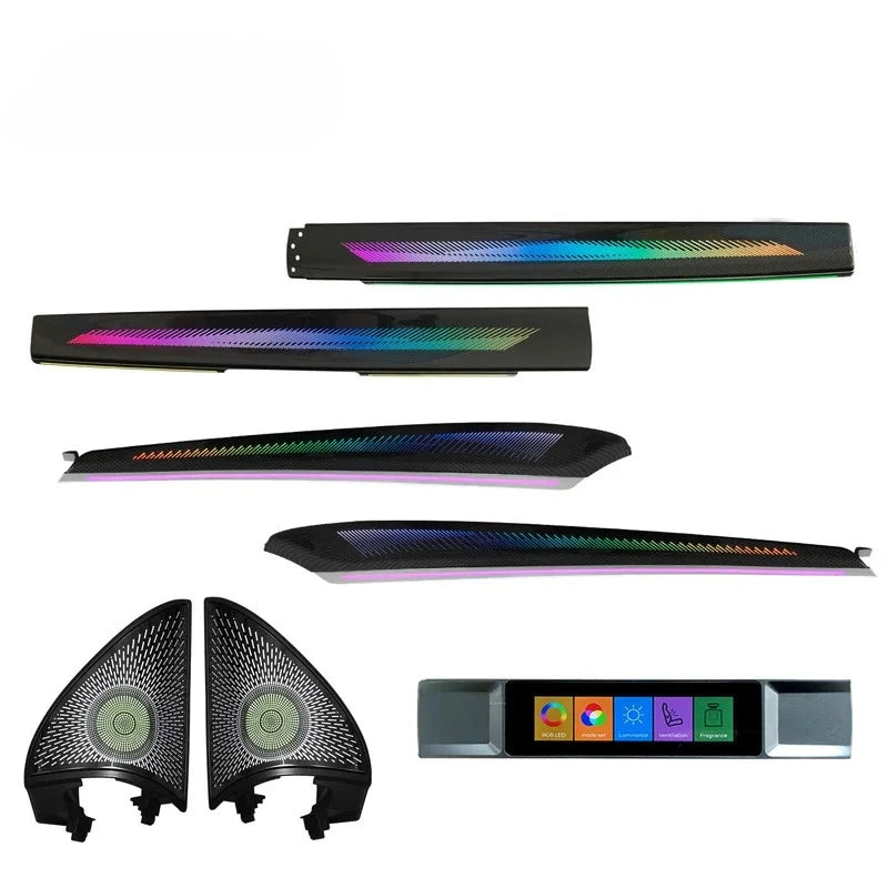 For Tesla ModelY LHD/RHD 64 Color Ambient Light for Tesla 2021-2023 Model3 LED Central Control Instrument rainbow Light