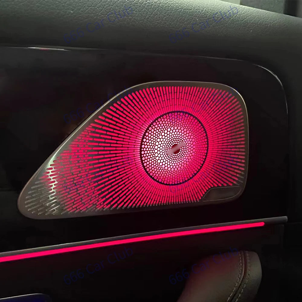 64 Colours LED Midrange Speaker Cover For Mercedes Benz GLE GLS W167 GLS63 GLE53 Coupe Car Door Horn Decorative Ambient Light