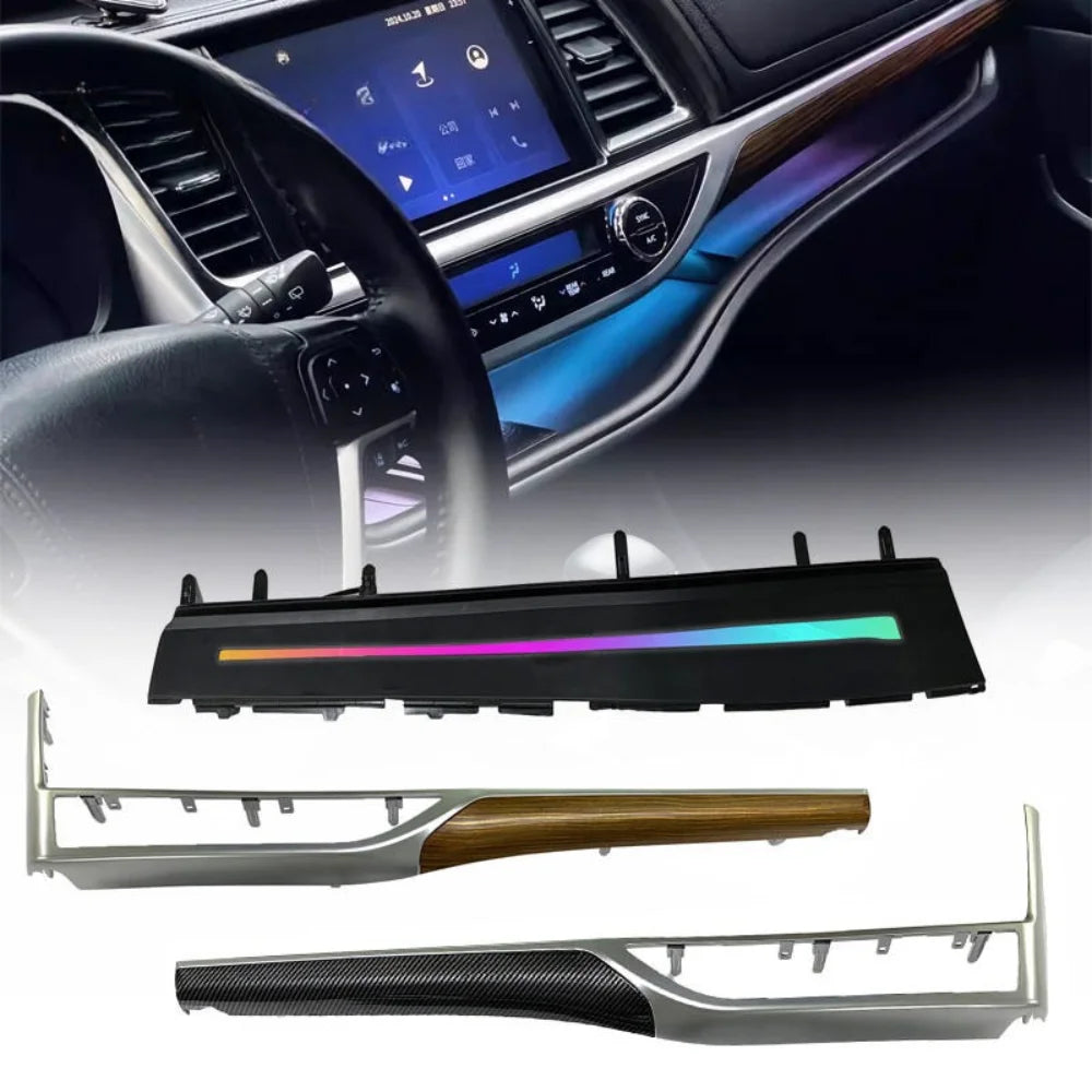 Upgrade 64-color Car Interior Ambient Lighting Kit for Toyota Highlander 2015-2021 Symphony Auto LED Lignts Trim Accessories