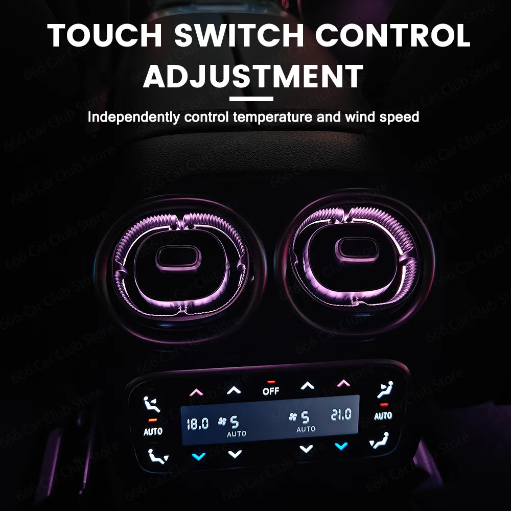 Rear Air Conditioning Panel AC Screen Upgrade For Mercedes Benz Benz W206 C-class Series Car Rear AC button LCD Control Panel