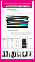 Upgrade Car Ambient Light For Mercedes-Benz E-Class W212 2010-2015 64 Colors Rainbow Car Interior Led Light Accessories
