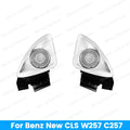 New 64 Colors 4D Tweeter Speaker For Mercedes Benz W257 CLS C257 Car RGB LED Ambient Light 4D Rotating Treble Horn Refit