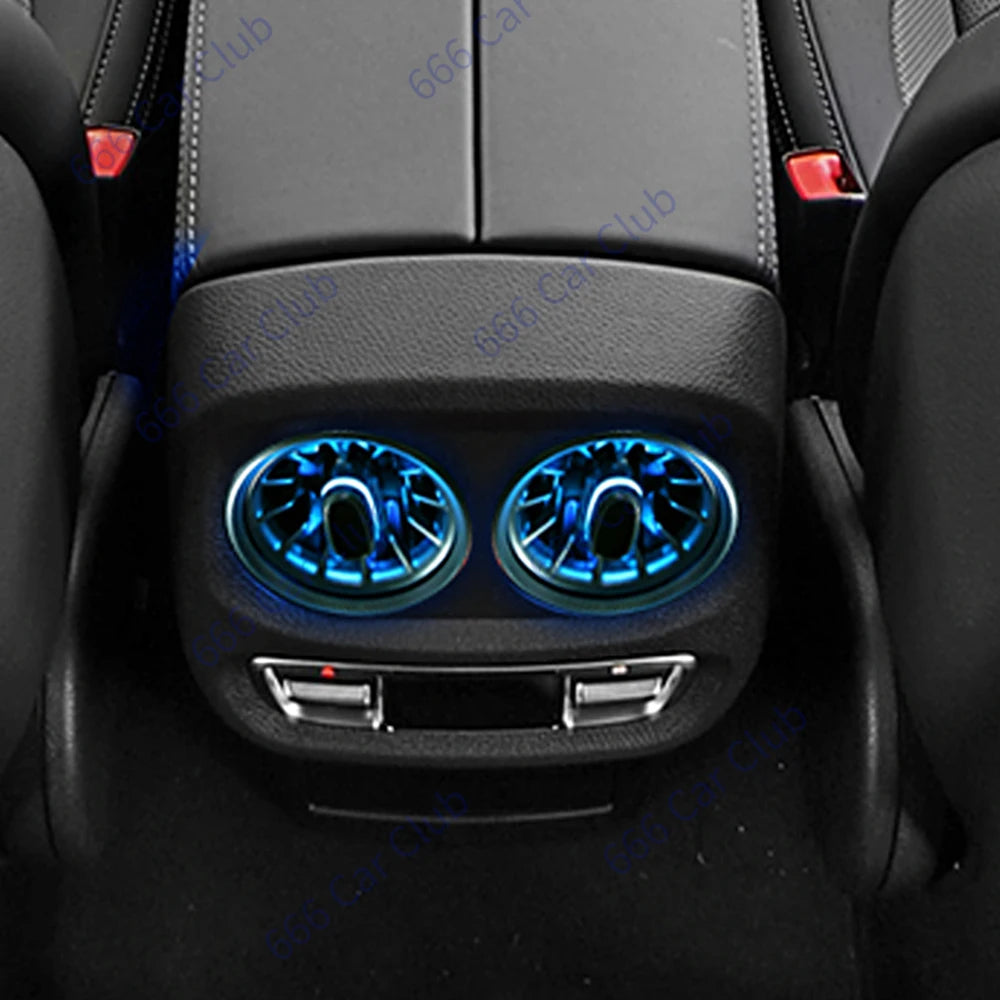 3/64 Color LED Air Vents for Mercedes Benz W205 W213 W222 W117 W176 X156 W206 W167 Interior Lighting Upgrade