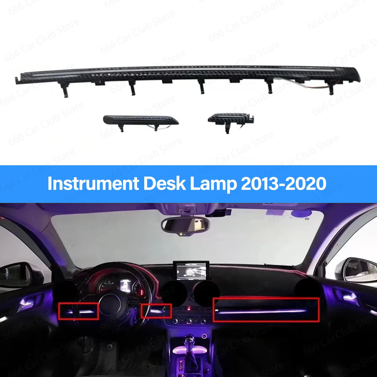 New 256 Vent Colours APP Control For Audi A3 S3 RS3 8V 8Y 8P 2004-2020 Car Interior Exterior Lighting Kit