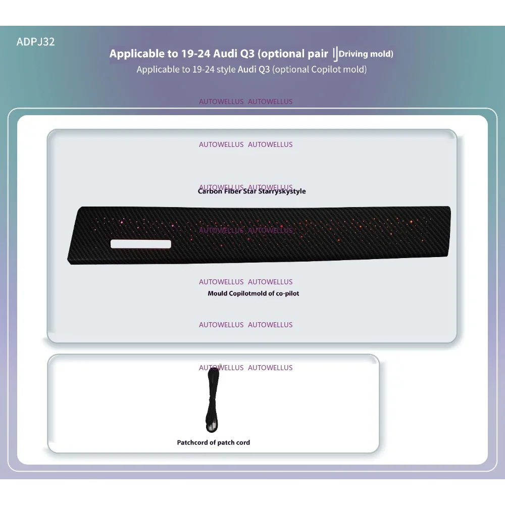 Ambient Light For Audi Q3 2019-2025 environmental Backlight Atmosphere Lamp Kit Symphony Interior LED Lighting Accessories