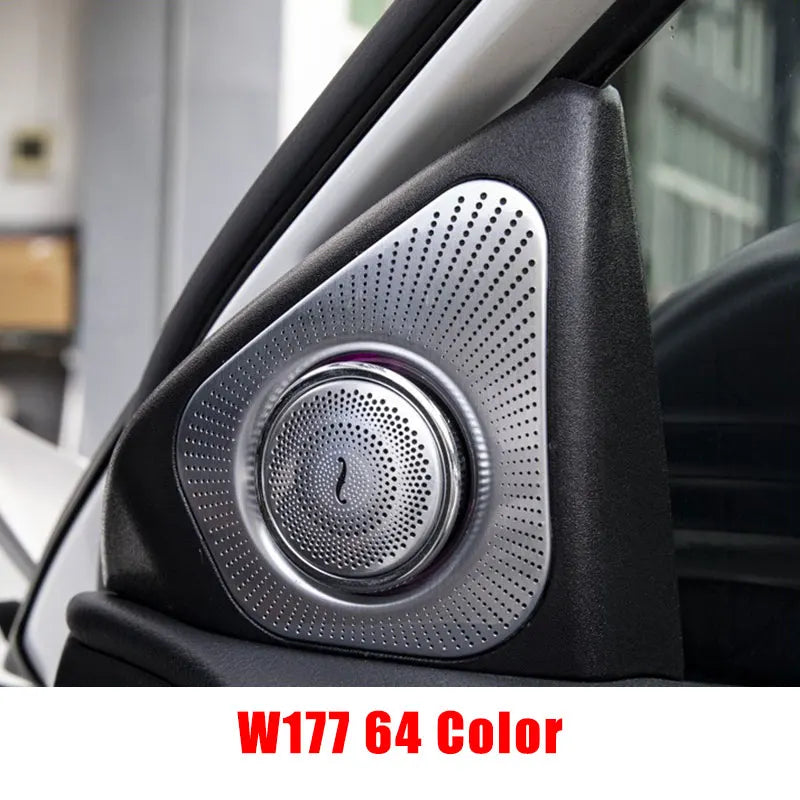 64 Color 3D Rotating Tweeter For Mercedes Benz C GLC E S W205 W213 W222 X253 W177 RGB LED Light Car Speaker Horn Refit