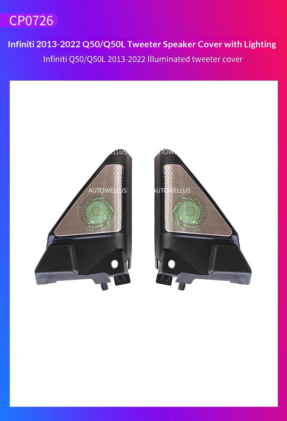64 Color Car Ambient Light for Infiniti Q50/Q50L 2013-2022 Interior Atmosphere Lighting Accessories for Car Upgrade