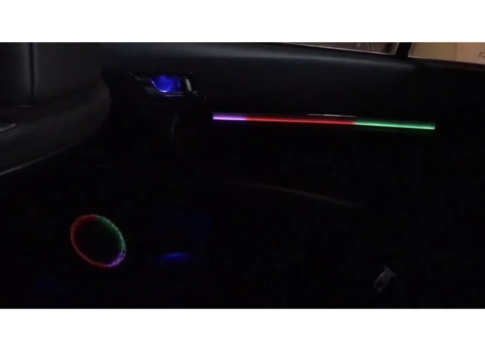 For Toyota Reiz MARK X 2010-2017 Dynamic Rainbow Kit Upgrade and Modify LED Dynamic Magic Color Ambient Lamp Button APP control