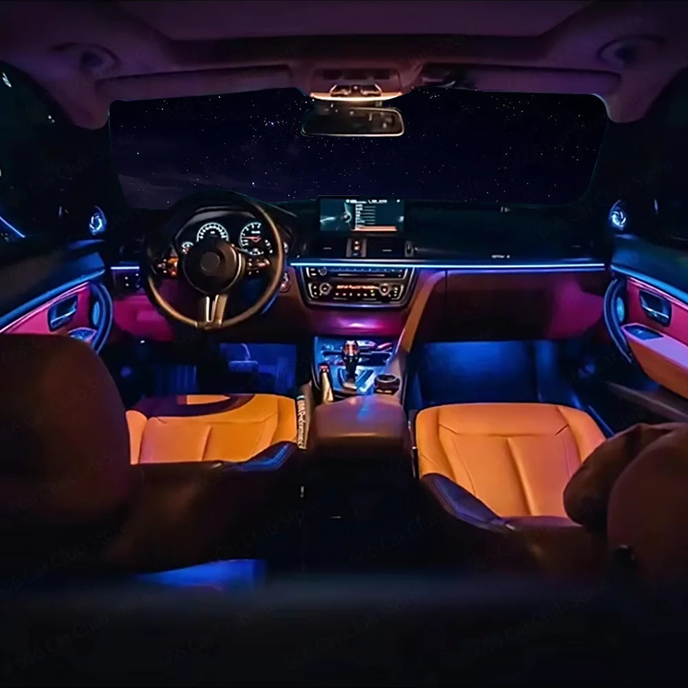 LED Ambient Light for BMW 3/4 Series 3GT F30 F31 F32 F34 App Control 256 Colors Car Interior Lighting Kit with Remote And APP