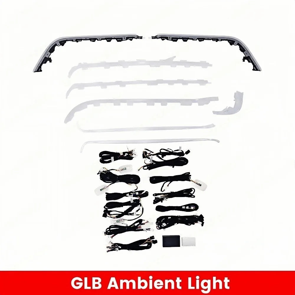 Car Ambient Light For Mercedes-Benz W177 W118 W246 CLA A 64 Colors LED Illuminated Atmosphere Ambient Light Advanced Air Outlet