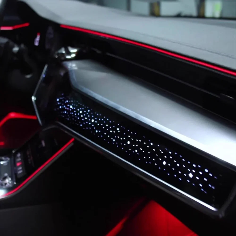 Upgrade Car Interior with Symphony Ambient Lighting for Audi A6 C8 2019-2025 Models Dashboard Trim Accessories 64-color LED