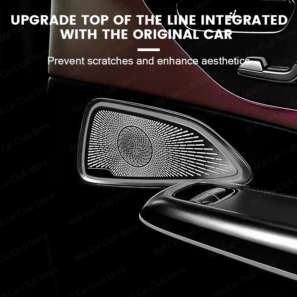 No Light Audio Speaker Door Loudspeaker Panel Cover Trim for Mercedes Benz E Class W214 Car Interior Accessories