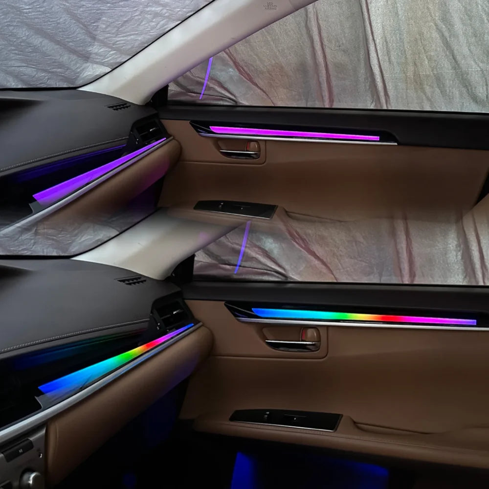Upgrade Car Interior  Ambient Lighting for Lexus ES 2013-2017 Models 64-color Dynamic LED Symphony Decorative Accessories.