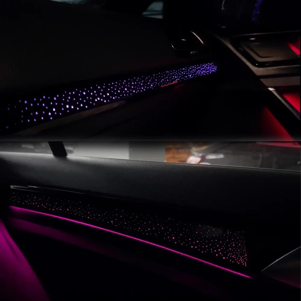 64 Color Car Interior Ambient Lighting For Volkswagen Golf 7 MK7 2014-2020 Starry Sky Style Auto LED Light Kit For Upgrade