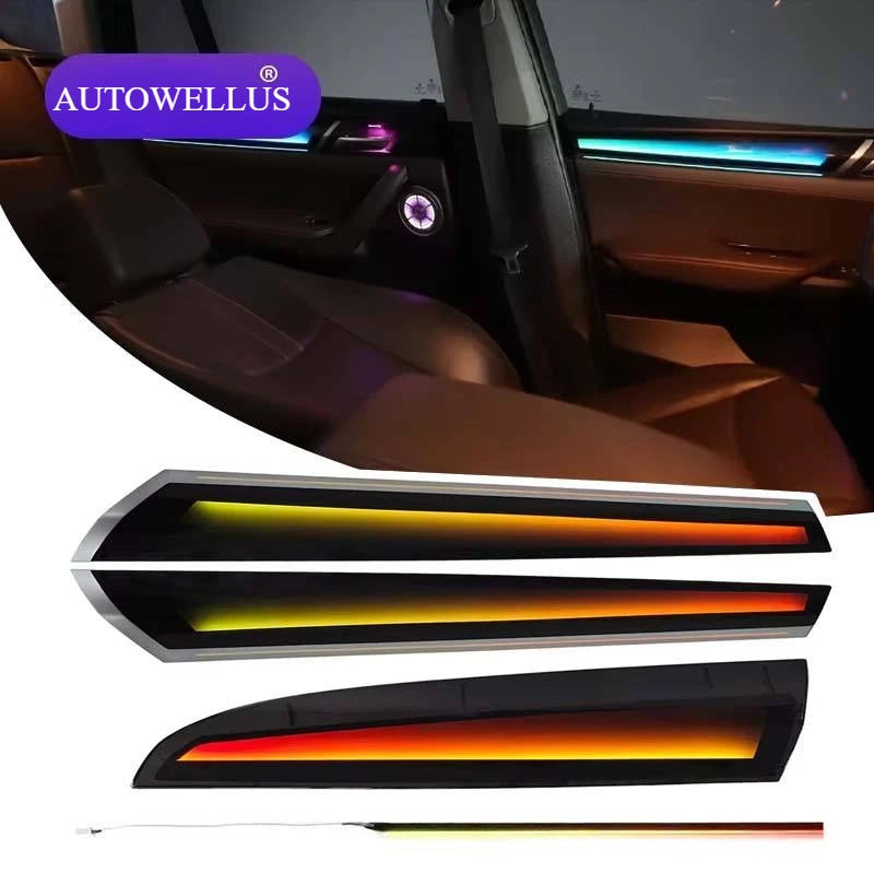 64 Color Rainbow Symphony Car Ambient Light for BMW X3 X4 F25 F26 2012-2017 Interior Atmosphere Lighting 12v Led Lights bar