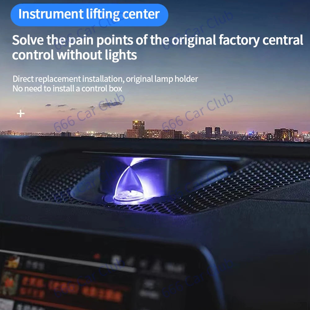 11 Colours LED Car Interior Decoration Elevating Speaker For G20 G22 G08 G01 X3 G02 X4 G05 X5 G06 X6 G07 X7 Electric Audio cover