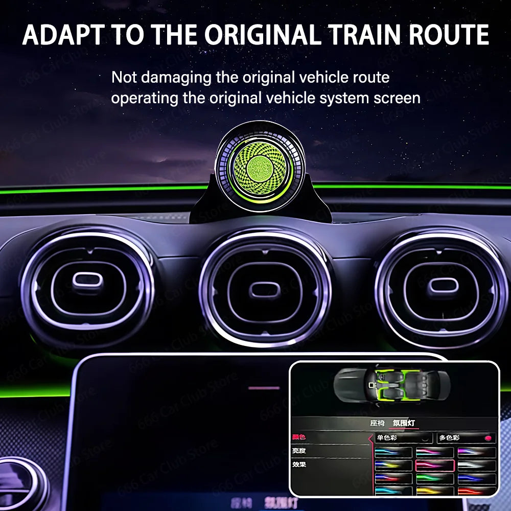 64 Color Rotating Center Speaker for Mercedes Benz C Class W206 GLC X254 W214 Rotatable Speaker with Multicolor Options