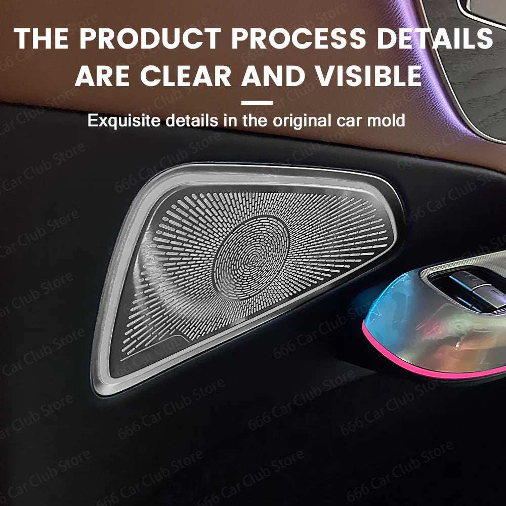 No Light Audio Speaker Door Loudspeaker Panel Cover Trim for Mercedes Benz E Class W214 Car Interior Accessories
