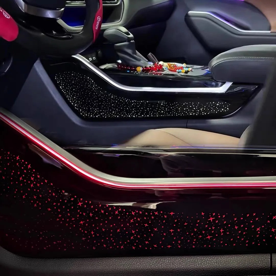 Car Interior LED Accessories For Toyota Highlander/Kluger XU70 2022-2024 64-color Starry Sky Saddle Symphony Ambient Light