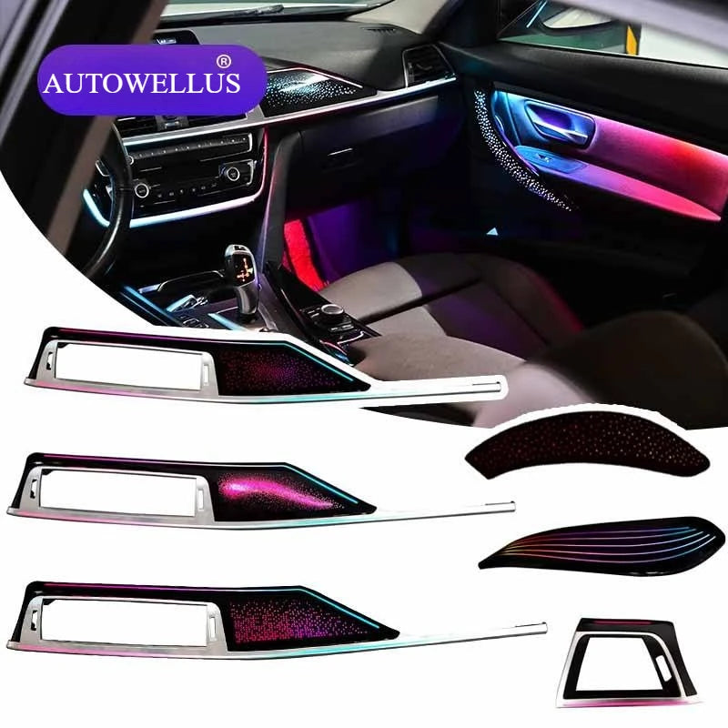 Interior Atmosphere Lighting 64 Color for BMW 2013-2019 3 Series F30 F31 F34 F36 Car Ambient Light Decoration Accessoriesight