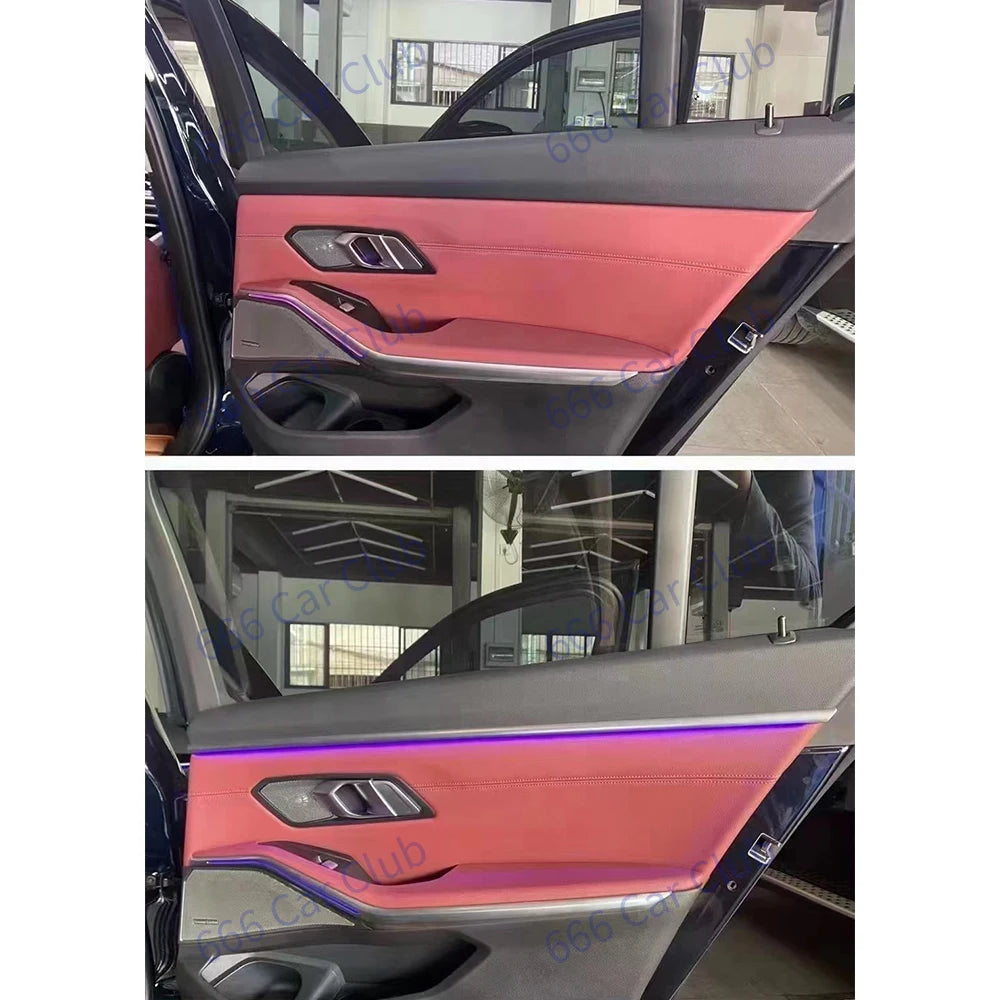 11 Colour Car Door Ambient light For BMW G20 M3 New 3 Series Interior Atmosphere Original Enhanced LED Decorative Lamp Refit Kit
